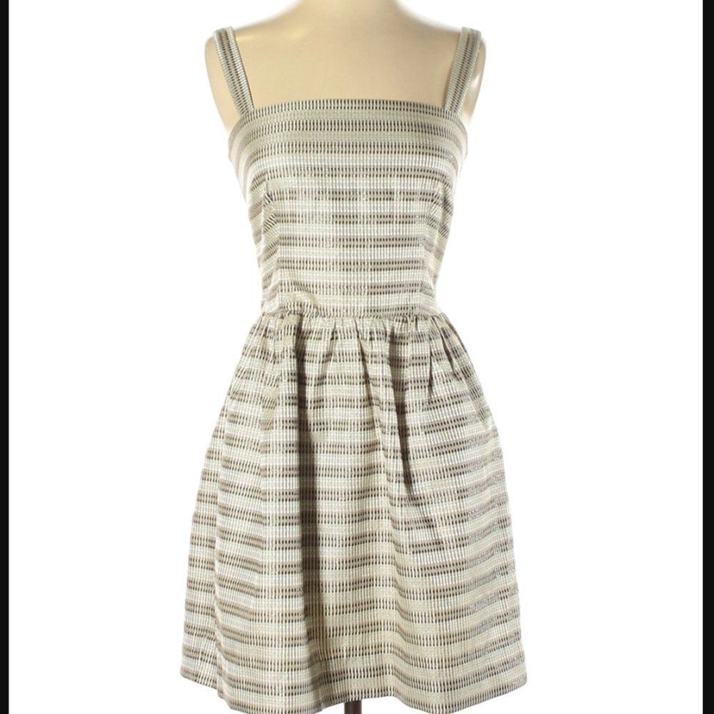 Rachel Roy Striped Metallic Mini Dress Size 4